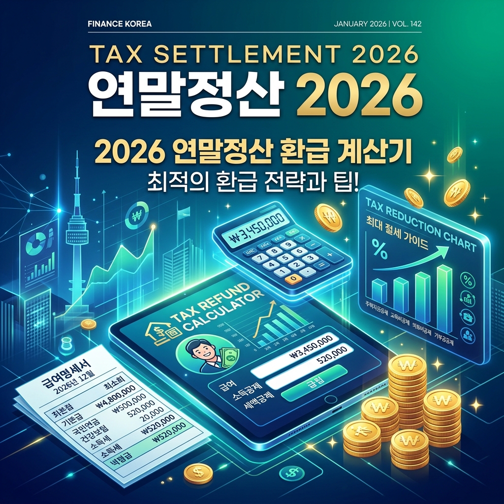 2026 연말정산 소득공제 환급금 모의계산기 & 13월의 월급 300만원 절세 황금전략 총정리
