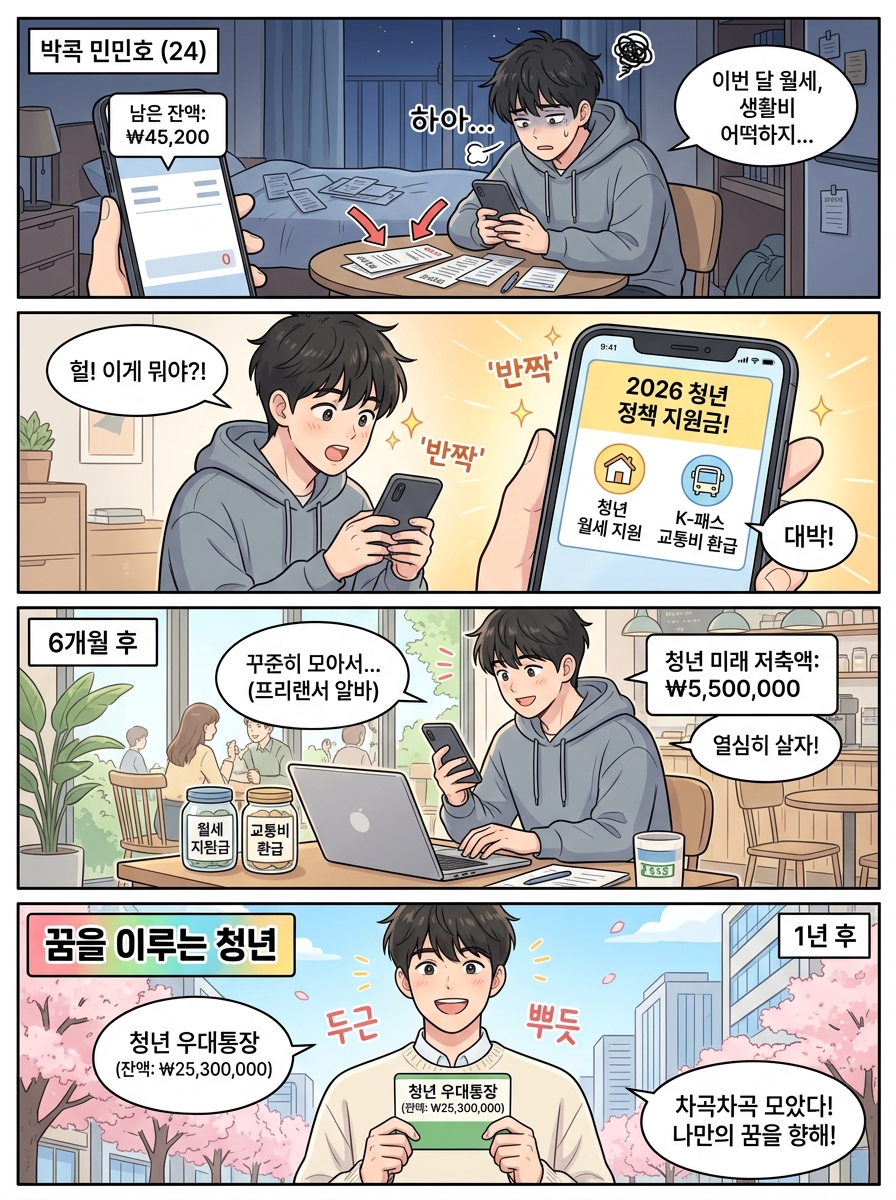 2026 청년 지원 정책 공감 4컷 웹툰